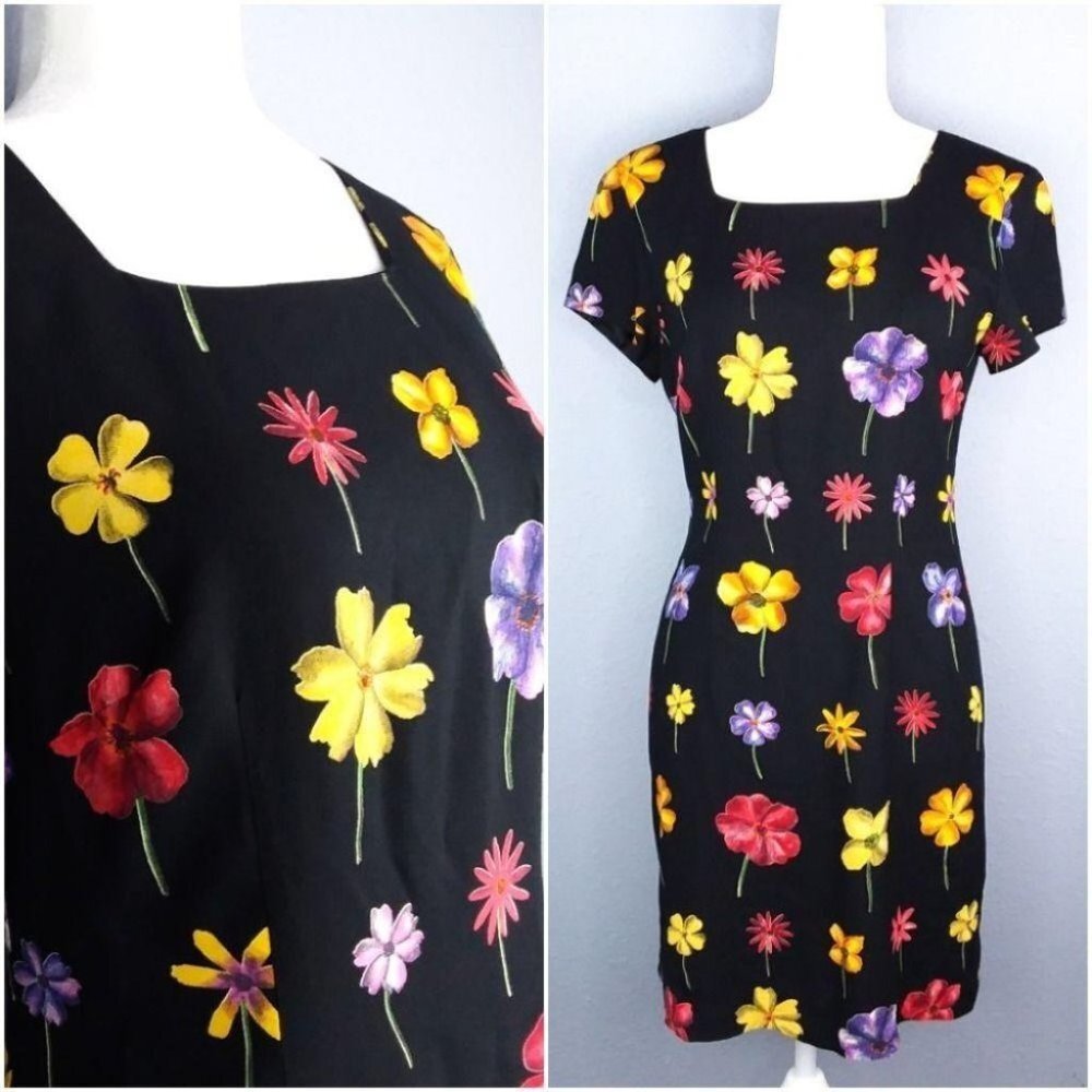 Vintage Jessica Howard Floral Print Mini Dress